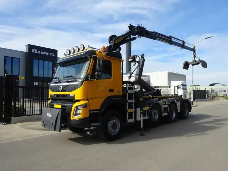 Volvo FMX 460 8X6 HAAKSYSTEEM 30 TONS + PALFINGER PK 18002 KRAAN 18 T/M / REMOTE CONTROL / HOLLAND TRUCK / PERFECT CONDITION !!