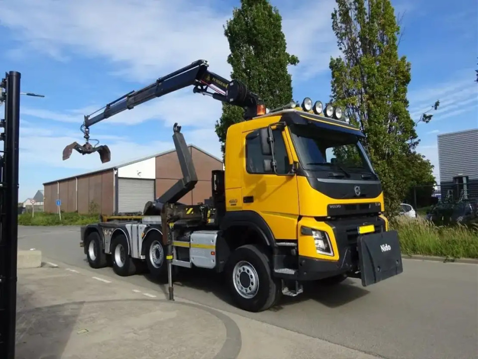 Volvo FMX 460 8X6 HAAKSYSTEEM 30 TONS + PALFINGER PK 18002 KRAAN 18 T/M / REMOTE CONTROL / KEURING 2024 / TUV 2024 / HOLLAND TRUCK / PERFECT CONDITION !!